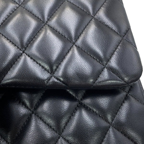 シャネル チェーンショルダーバッグ マトラッセ30 ココマーク ラムスキン A58600 CHANEL 黒