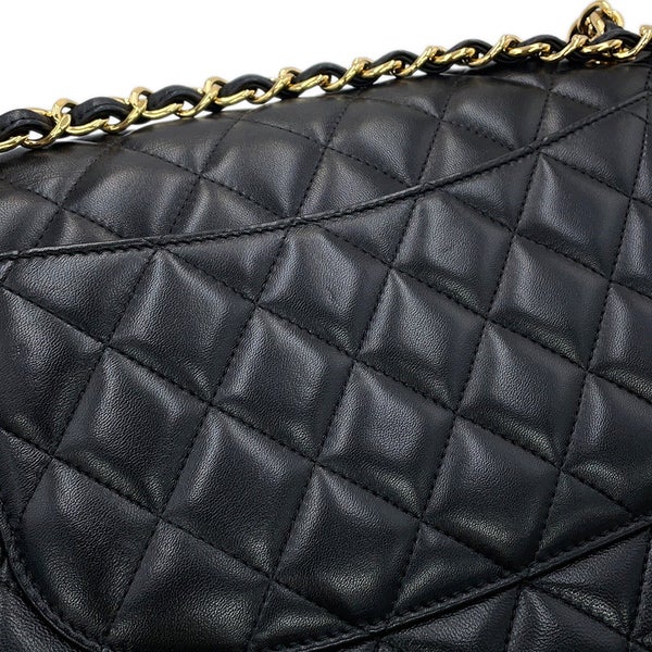 シャネル チェーンショルダーバッグ マトラッセ30 ココマーク ラムスキン A58600 CHANEL 黒