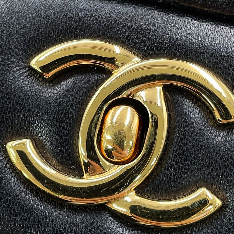 シャネル チェーンショルダーバッグ マトラッセ30 ココマーク ラムスキン A58600 CHANEL 黒