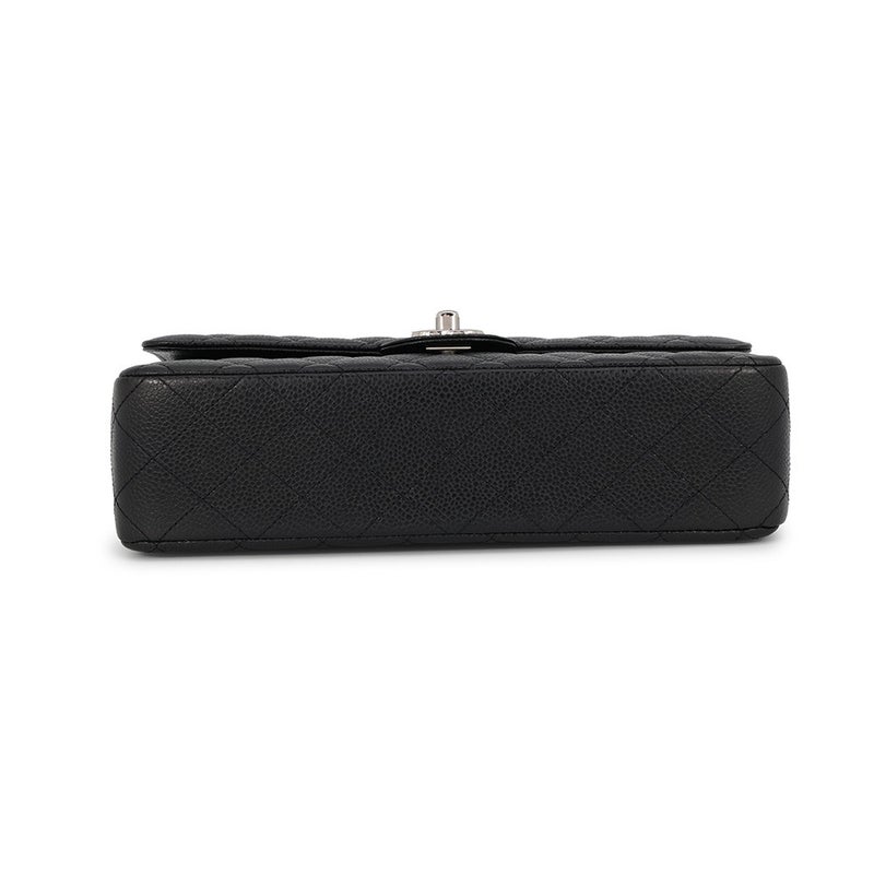 シャネル チェーンショルダーバッグ マトラッセ25 ココマーク ダブルチェーン キャビアスキン A01112 CHANEL 黒