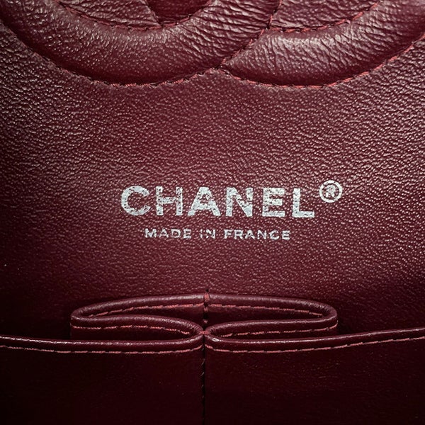 シャネル チェーンショルダーバッグ マトラッセ25 ココマーク ダブルチェーン キャビアスキン A01112 CHANEL 黒