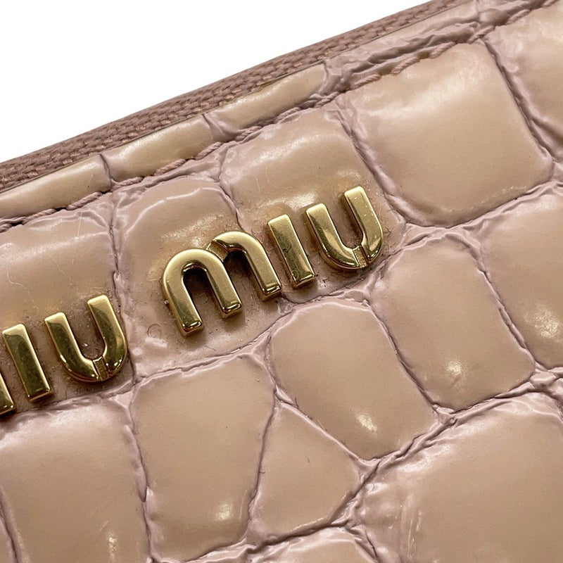 ミュウミュウ コインケース 型押しレザー 5MC078 Miu Miu 財布 小銭入れ カードケース
