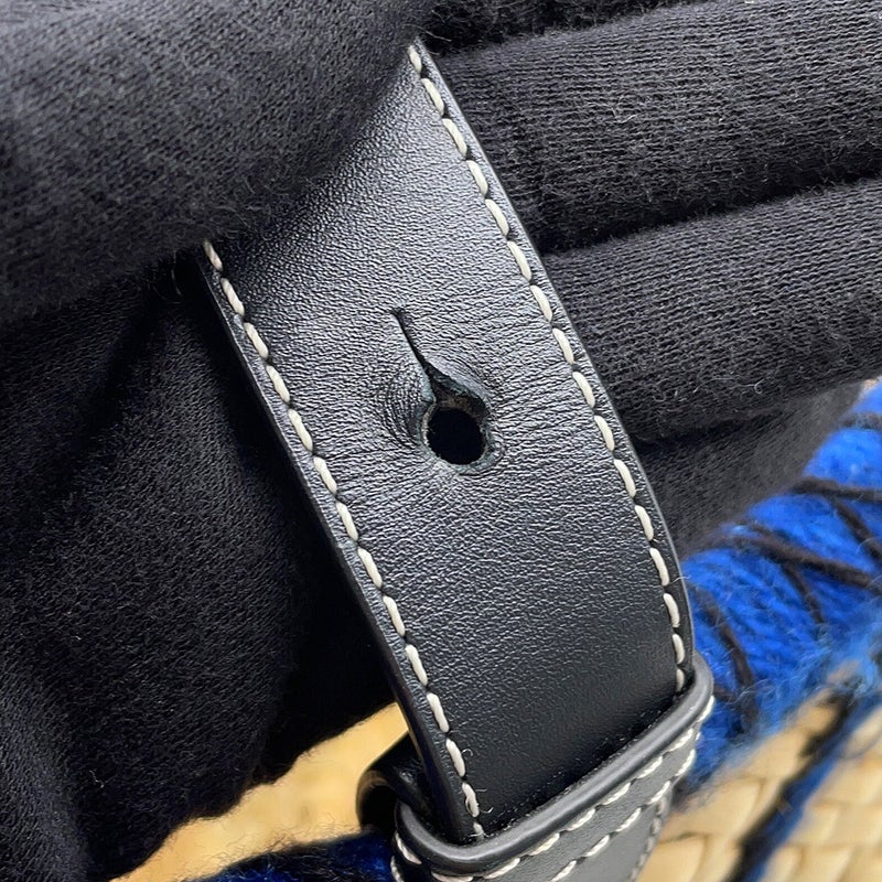 ロエベ ハンドバッグ アナグラム アニマルモチーフ ラージ ラフィア LOEWE バスケット ウィリアム ・ド・モーガン