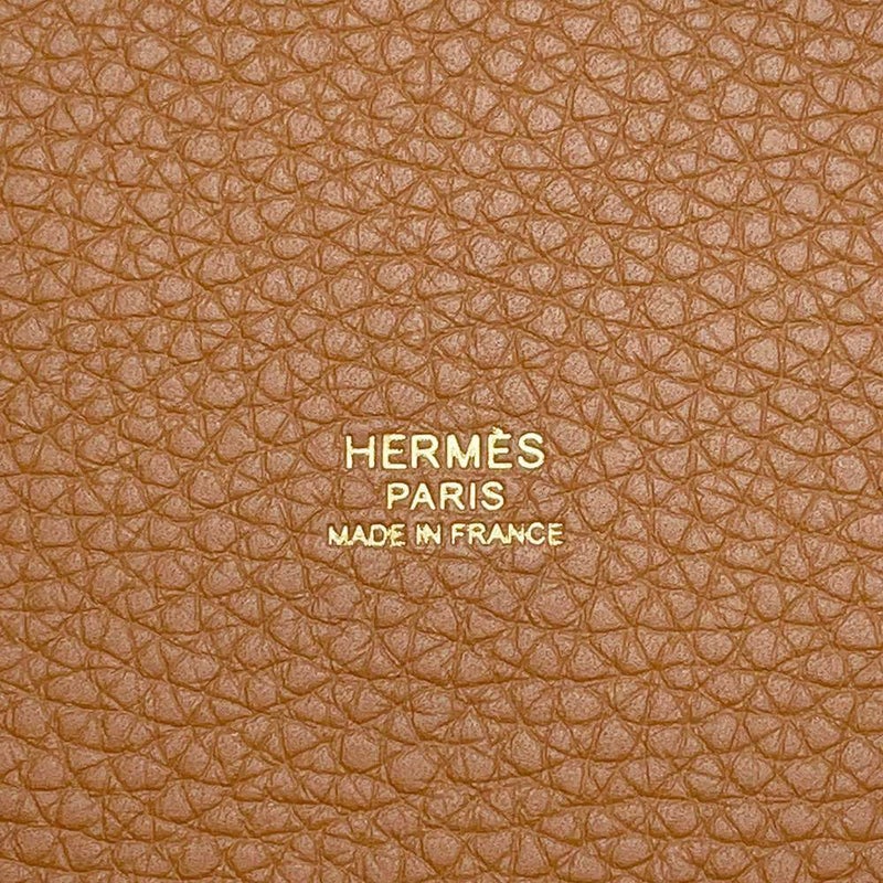 エルメス ハンドバッグ ピコタンロックMM ゴールド/ゴールド金具 トリヨンクレマンス U刻印