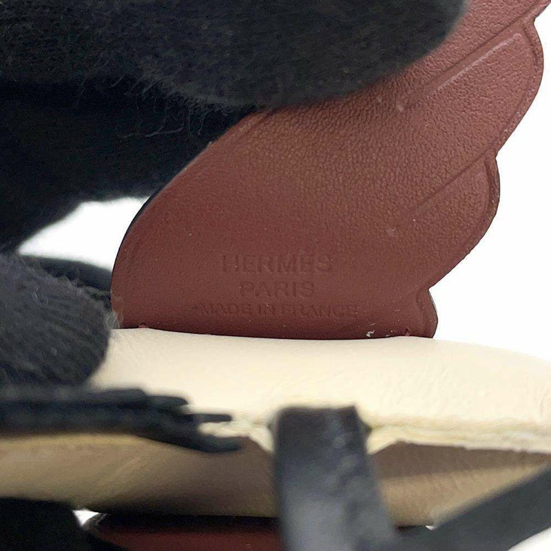 エルメス バッグチャーム ロデオPM ペガサス クレ/ブラック/ルージュアッシュ ラムスキン B刻印