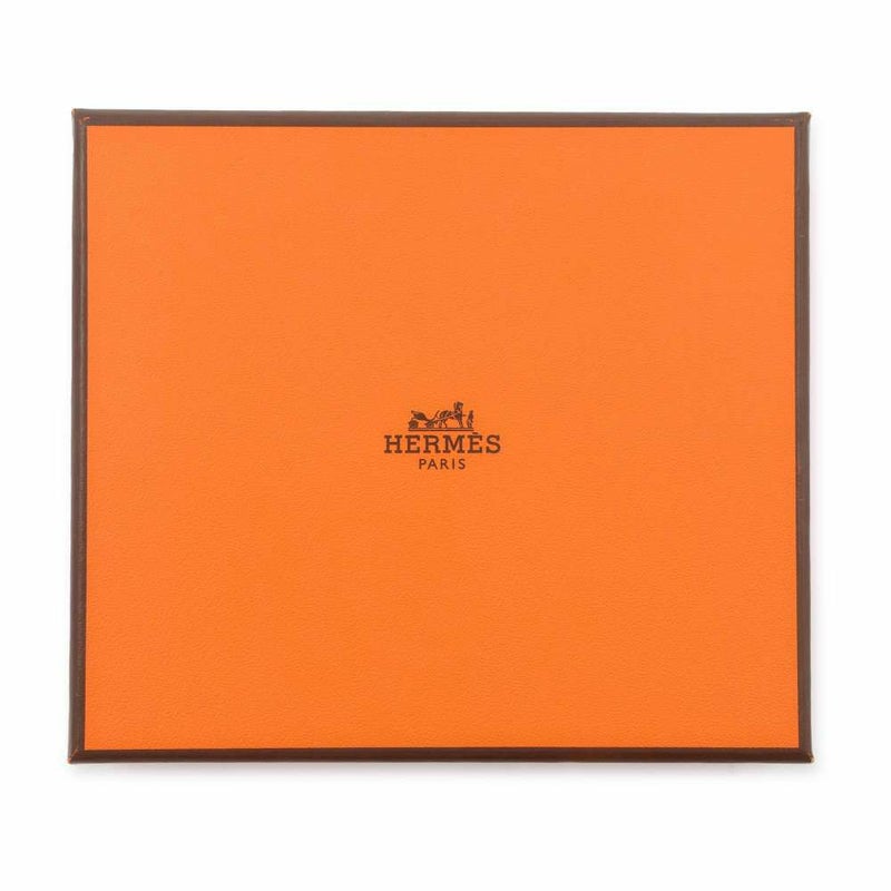 エルメス 二つ折り財布 セリエ コンパクト Sellier H ヴェールアマンド/シルバー金具 エヴァーカラー B刻印 メンズ