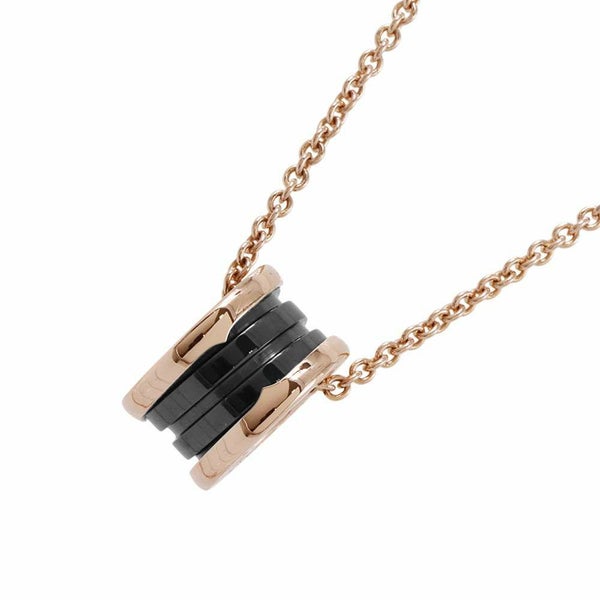 ブルガリ ネックレス ビー・ゼロワン B-ZERO1 K18PGピンクゴールド ブラックセラミック 346083 BVLGARI ペンダント