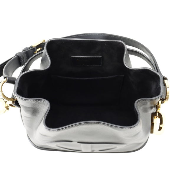 ディオール ハンドバッグ C'est Dior セディオール CDエンボス ミディアム カーフレザー M2271UBHA 2way 黒