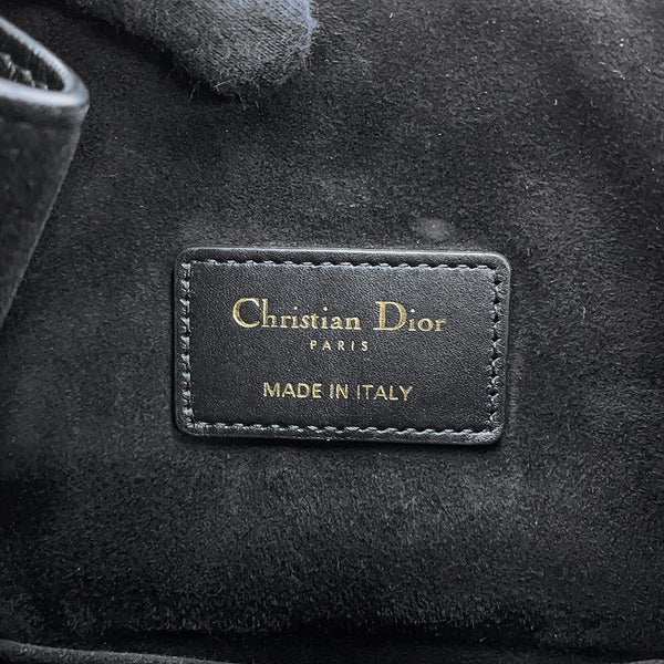 ディオール ハンドバッグ C'est Dior セディオール CDエンボス ミディアム カーフレザー M2271UBHA 2way 黒