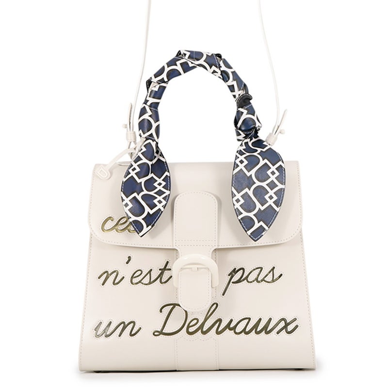 デルヴォー ハンドバッグ ブリヨン ルーモアMM AA0480BFF010DCM Delvaux 2wayショルダー デルボー 白