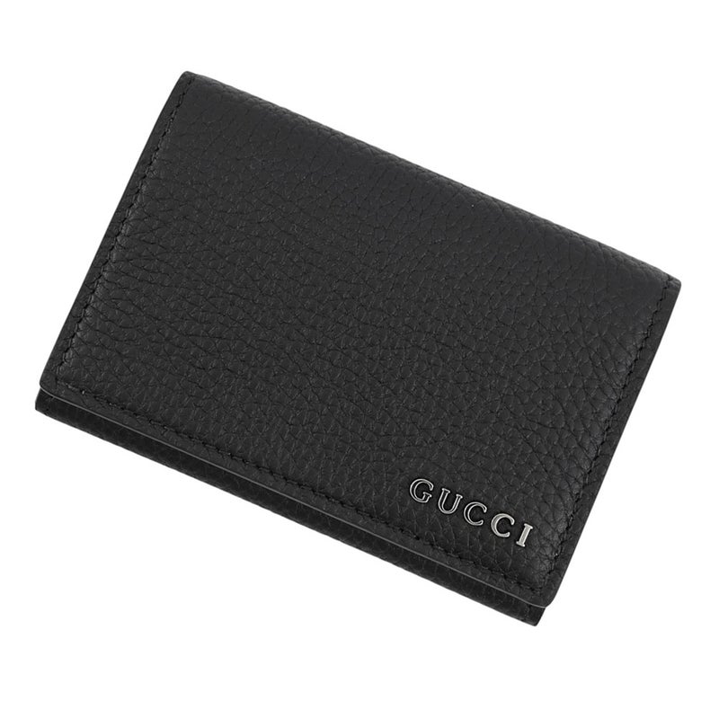 グッチ カードケース ロゴ レザー 771152 GUCCI 名刺入れ 黒