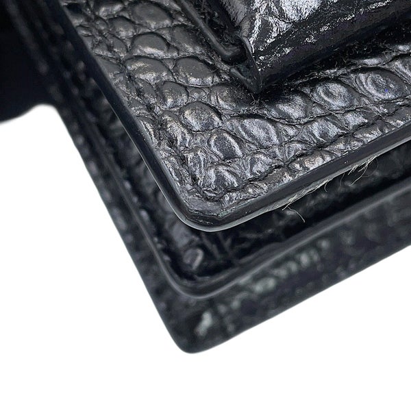 サンローランパリ チェーンショルダーバッグ サンセット ミディアム 型押しレザー 442906 SAINT LAURENT PARIS 黒