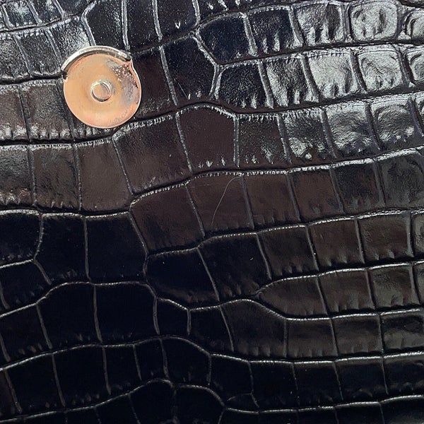 サンローランパリ チェーンショルダーバッグ サンセット ミディアム 型押しレザー 442906 SAINT LAURENT PARIS 黒