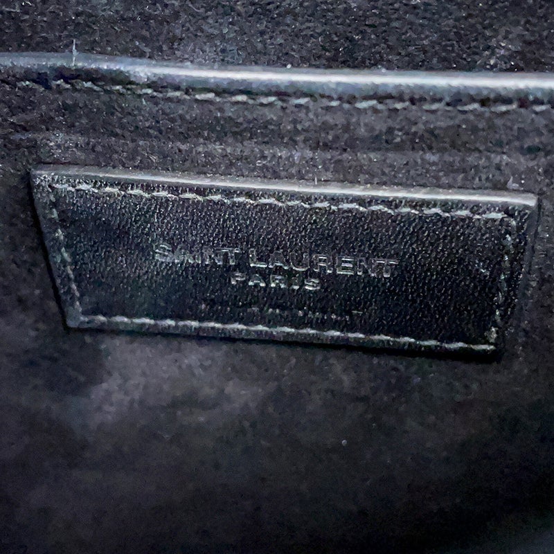 サンローランパリ チェーンショルダーバッグ サンセット ミディアム 型押しレザー 442906 SAINT LAURENT PARIS 黒