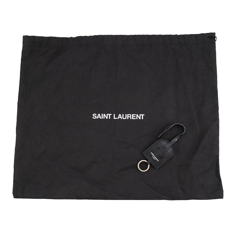 サンローランパリ チェーンショルダーバッグ サンセット ミディアム 型押しレザー 442906 SAINT LAURENT PARIS 黒