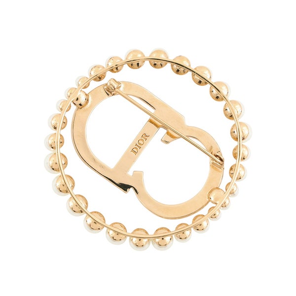 クリスチャン・ディオール ブローチ Clair D Lune フェイクパール ラインストーンChristian Dior アクセサリー