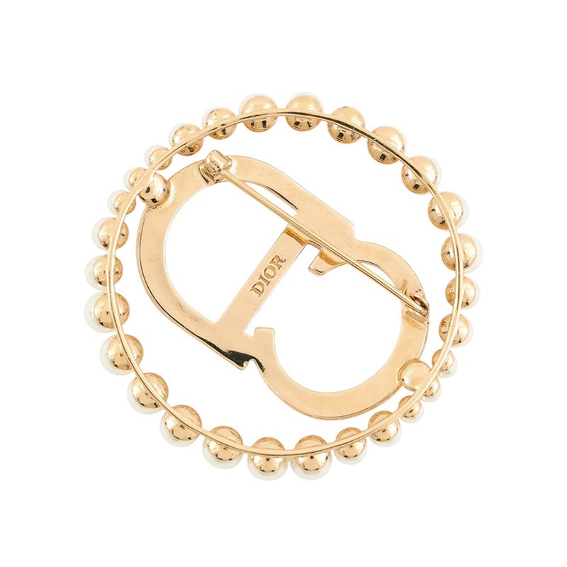 クリスチャン・ディオール ブローチ Clair D Lune フェイクパール ラインストーンChristian Dior アクセサリー
