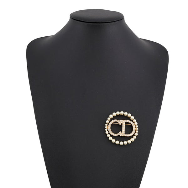 クリスチャン・ディオール ブローチ Clair D Lune フェイクパール ラインストーンChristian Dior アクセサリー