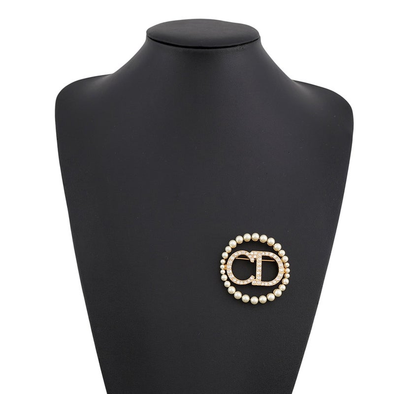 クリスチャン・ディオール ブローチ Clair D Lune フェイクパール ラインストーンChristian Dior アクセサリー
