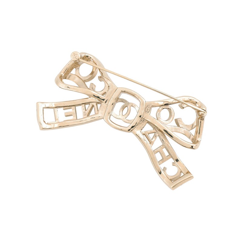 シャネル ブローチ リボン ココマーク ラインストーン B20 P AB4804 CHANEL アクセサリー
