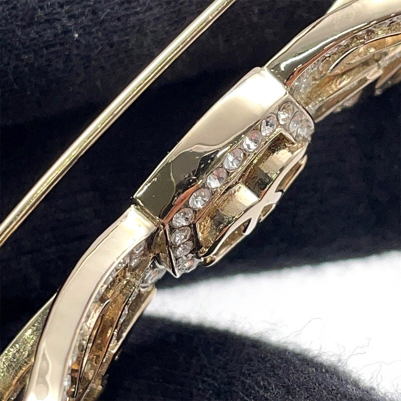 シャネル ブローチ リボン ココマーク ラインストーン B20 P AB4804 CHANEL アクセサリー