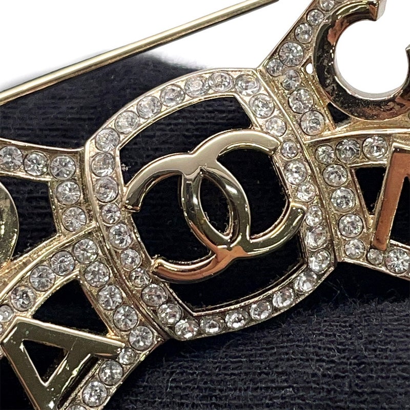 シャネル ブローチ リボン ココマーク ラインストーン B20 P AB4804 CHANEL アクセサリー