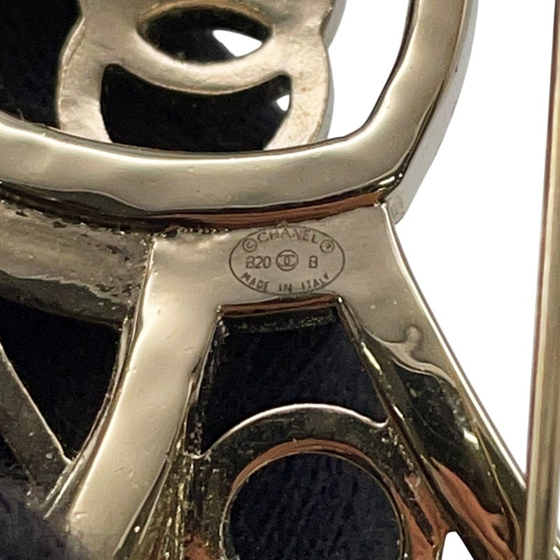 シャネル ブローチ リボン ココマーク ラインストーン B20 P AB4804 CHANEL アクセサリー