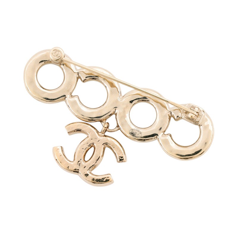 シャネル ブローチ ココマーク COCO フェイクパール AB5646 CHANEL アクセサリー