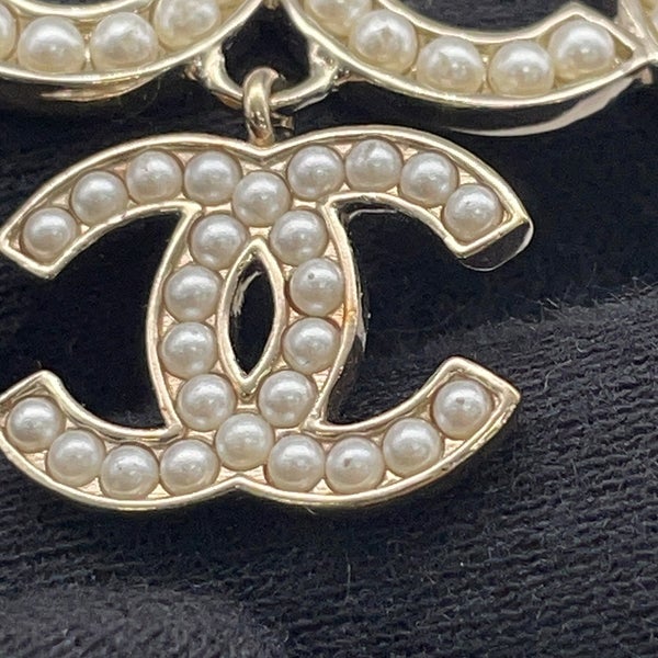シャネル ブローチ ココマーク COCO フェイクパール AB5646 CHANEL アクセサリー