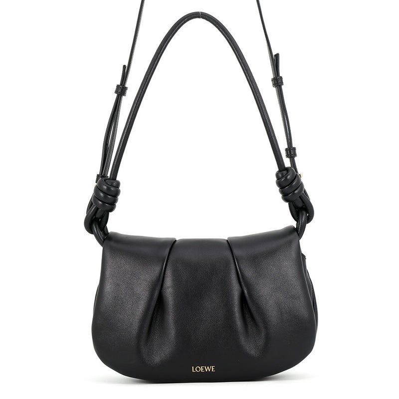 ロエベ ショルダーバッグ パセオ サッチェル レザー A709Q89X01 LOEWE 2way 黒