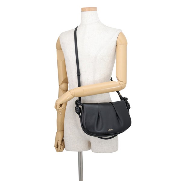 ロエベ ショルダーバッグ パセオ サッチェル レザー A709Q89X01 LOEWE 2way 黒