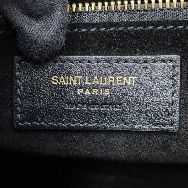 サンローランパリ ハンドバッグ LE 5 A 7 ル・サンカセット カーフレザー 657228 SAINT LAURENT PARIS 黒