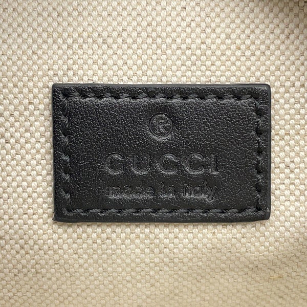 グッチ ボディバッグ GGエンボス ベルトバッグ レザー 658582 GUCCI バッグ ウエストバッグ 黒