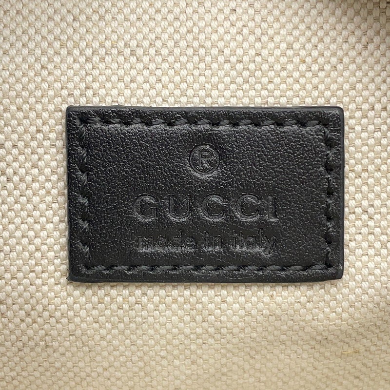 グッチ ボディバッグ GGエンボス ベルトバッグ レザー 658582 GUCCI バッグ ウエストバッグ 黒