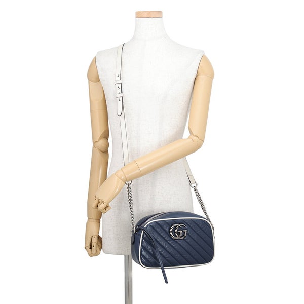 グッチ チェーンショルダーバッグ GGマーモント キルティング スモール レザー 447632 GUCCI バッグ
