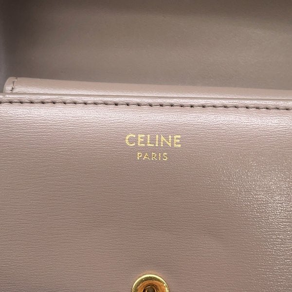 セリーヌ 三つ折り財布 トリオンフ スモール フラップウォレット 10D783DPV CELINE 財布