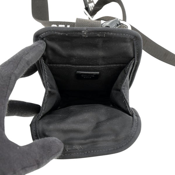 セリーヌ ショルダーポーチ トレッキング モバイルポーチ キャンバス 10J212DVN.38SI CELINE バッグ 黒