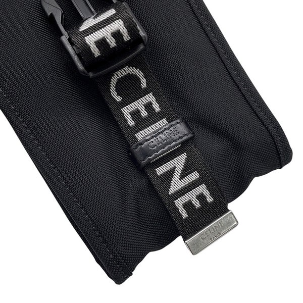 セリーヌ ショルダーポーチ トレッキング モバイルポーチ キャンバス 10J212DVN.38SI CELINE バッグ 黒