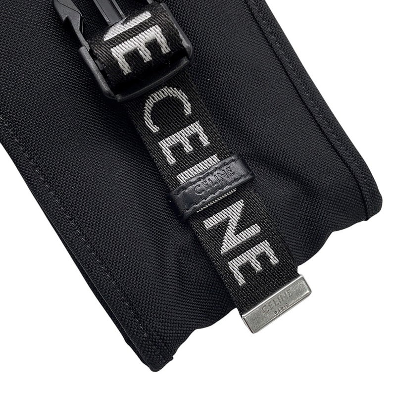 セリーヌ ショルダーポーチ トレッキング モバイルポーチ キャンバス 10J212DVN.38SI CELINE バッグ 黒