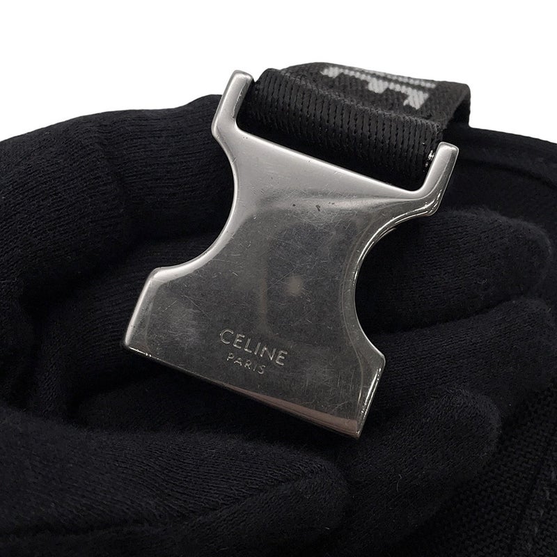 セリーヌ ショルダーポーチ トレッキング モバイルポーチ キャンバス 10J212DVN.38SI CELINE バッグ 黒