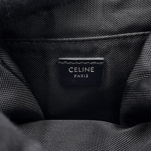 セリーヌ ショルダーポーチ トレッキング モバイルポーチ キャンバス 10J212DVN.38SI CELINE バッグ 黒