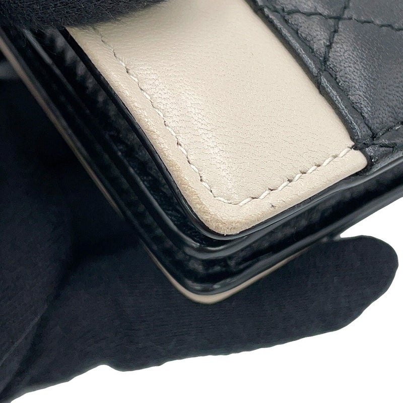 サンローランパリ ショルダーバッグ ギャビー サッチェル ラムスキン 668863 SAINT LAURENT PARIS 黒 白