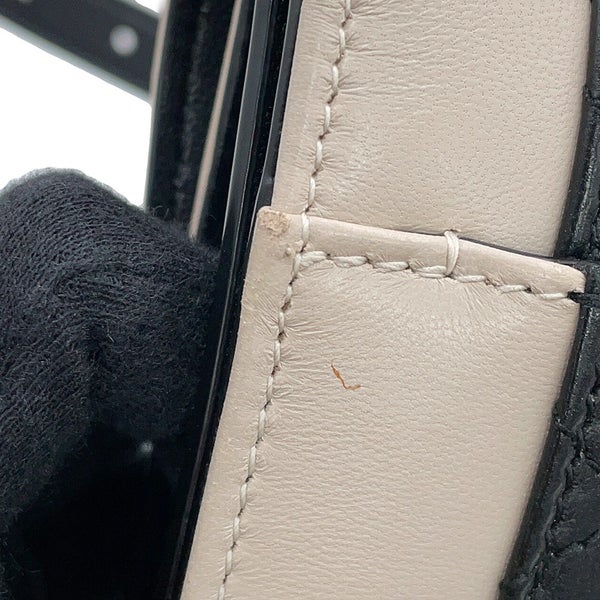 サンローランパリ ショルダーバッグ ギャビー サッチェル ラムスキン 668863 SAINT LAURENT PARIS 黒 白