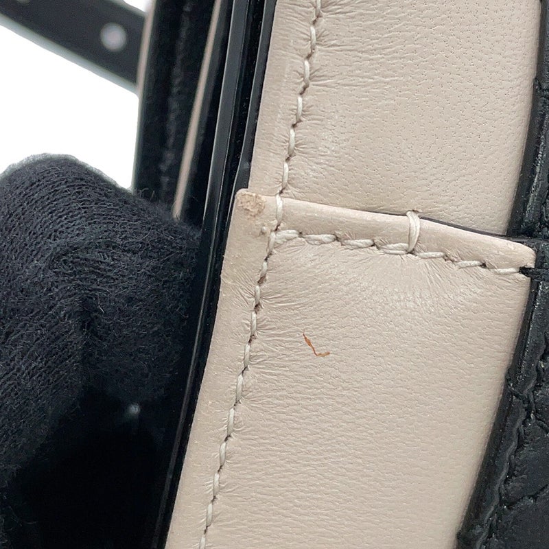 サンローランパリ ショルダーバッグ ギャビー サッチェル ラムスキン 668863 SAINT LAURENT PARIS 黒 白