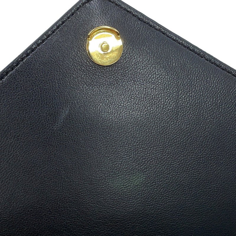 サンローランパリ ショルダーバッグ ギャビー サッチェル ラムスキン 668863 SAINT LAURENT PARIS 黒 白