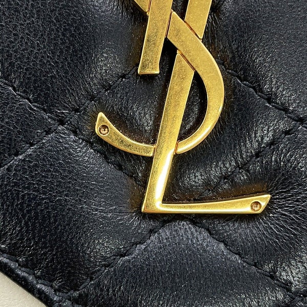 サンローランパリ ショルダーバッグ ギャビー サッチェル ラムスキン 668863 SAINT LAURENT PARIS 黒 白