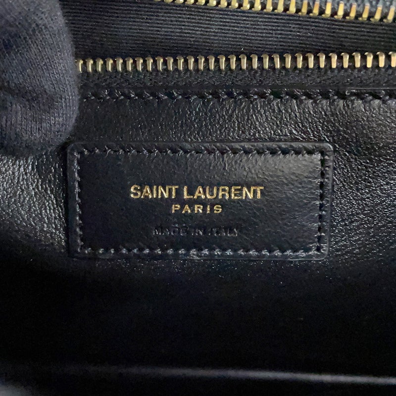 サンローランパリ ショルダーバッグ ギャビー サッチェル ラムスキン 668863 SAINT LAURENT PARIS 黒 白