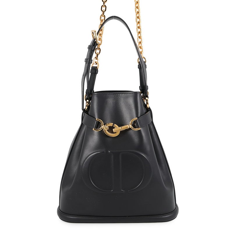 ディオール ハンドバッグ C'est Dior セ ディオール CDエンボス ミディアム カーフレザー M2271UBHA 2way 黒