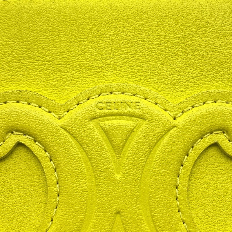 セリーヌ ショルダーバッグ キュイル スモール トリオンフ ボックス レザー 199263DU3 CELINE バッグ