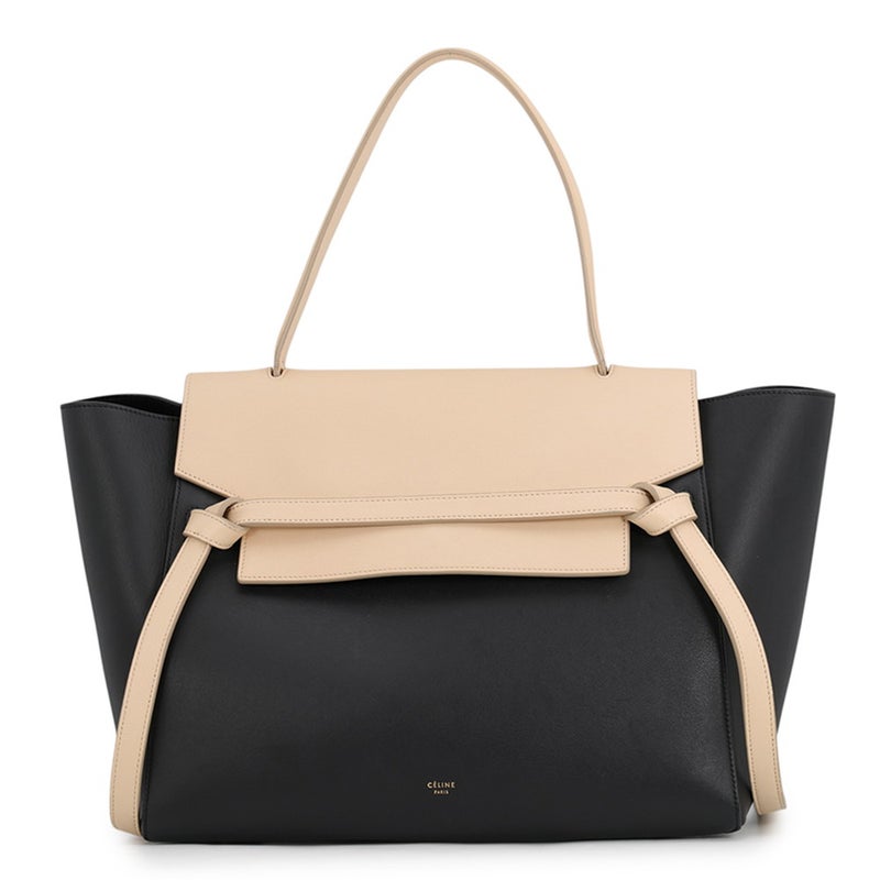 セリーヌ ハンドバッグ ベルトバッグ バイカラー レザー CELINE バッグ 黒